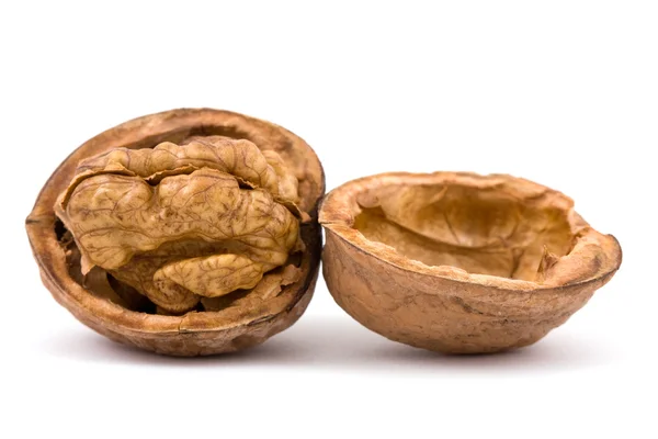 Vlašské ořechy na izolované — Stock fotografie