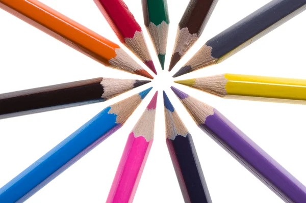 Bleistifte isoliert — Stockfoto