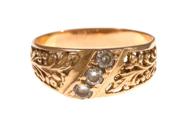 Zlatý prsten, samostatný — Stock fotografie