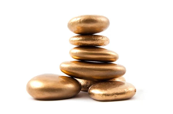 Golden spa stone — Stock Photo, Image