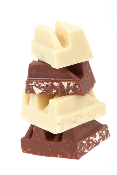Chocolate em isolado — Fotografia de Stock