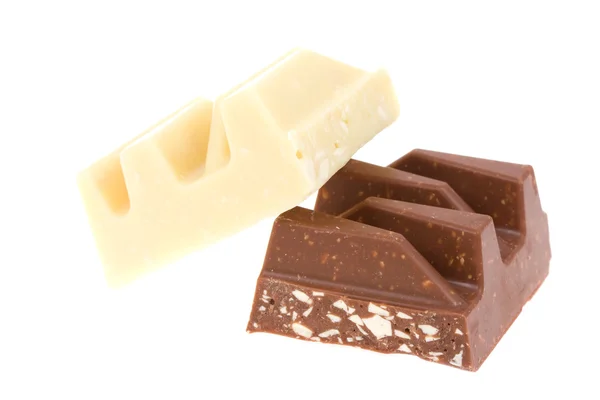 Čokoláda na izolované — Stock fotografie