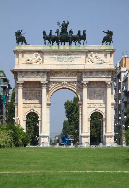 Arco della Pace en Milán  . — Foto de Stock