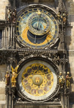Astronomical clock in Prague . clipart