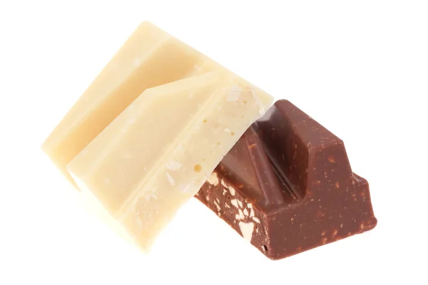 Čokoláda na izolované — Stock fotografie