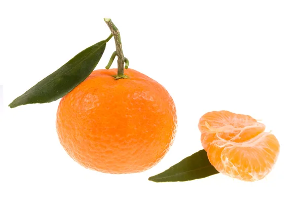 Mandarin on isolated — Stock Photo, Image