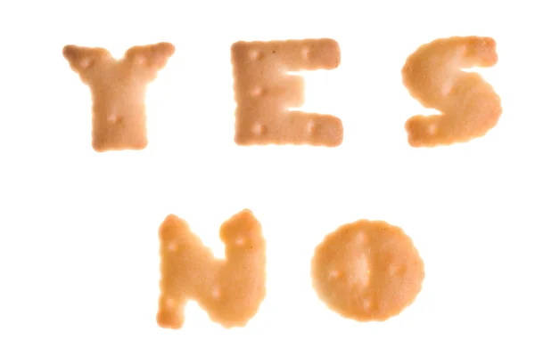 Szöveg "igen-nem " — Stock Fotó