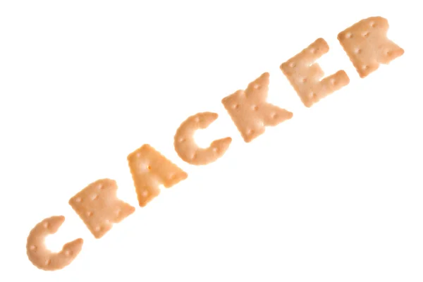 Szöveg - cracker — Stock Fotó