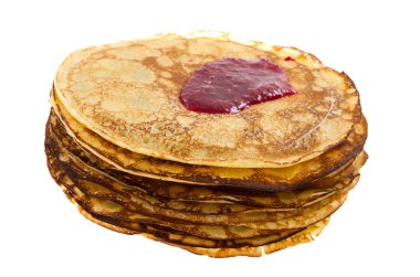 Ahududu reçeli ile Pancakes