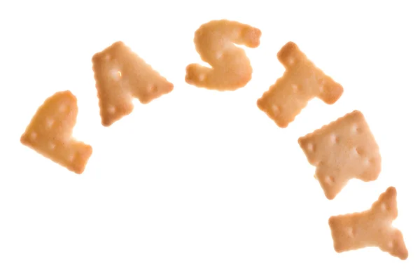 Texten "bakelse" från cookies — Stockfoto