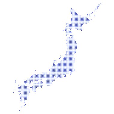 Map of Japan clipart