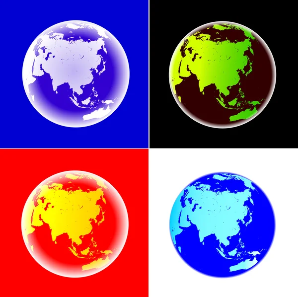A variety of earth — Stock Vector