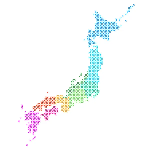 Map of Japan — Stock Vector