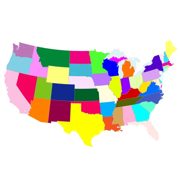 Amerikan kartta — vektorikuva