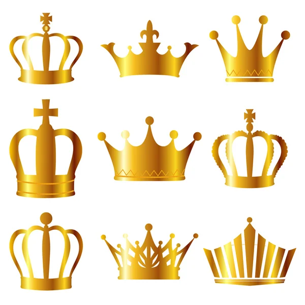 皇冠的图标 图库插图