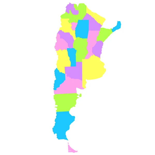 Argentina Mappa — Vettoriale Stock