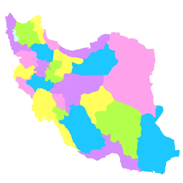 İran Haritası — Stok Vektör