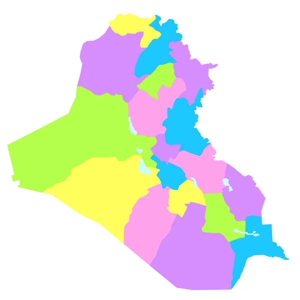 El mapa de Iraq — Vector de stock