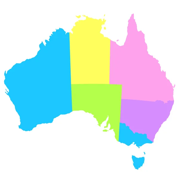 Austrália Mapa — Vetor de Stock