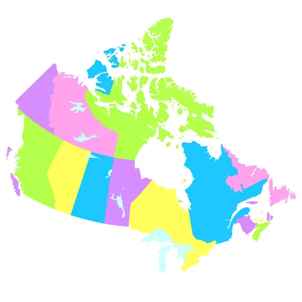 stock vector Map of Canada