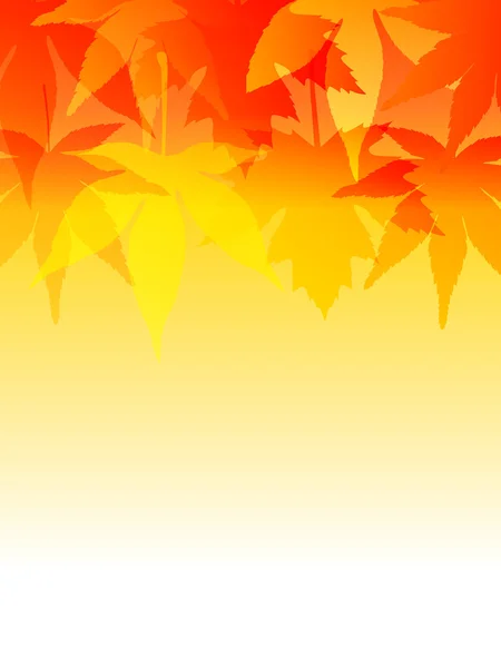 Pozadí podzimních listů — Stockový vektor