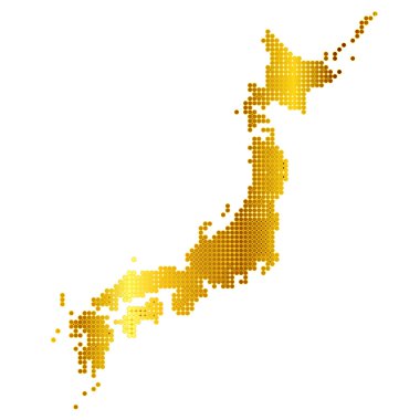 Japan map clipart