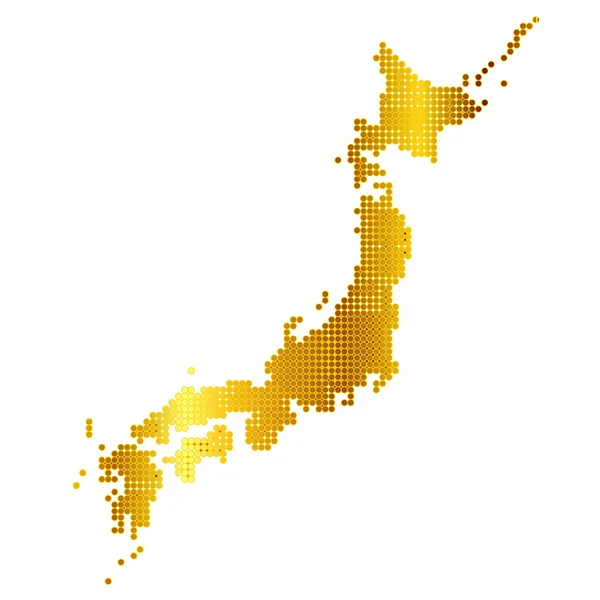 Japón Mapa — Vector de stock