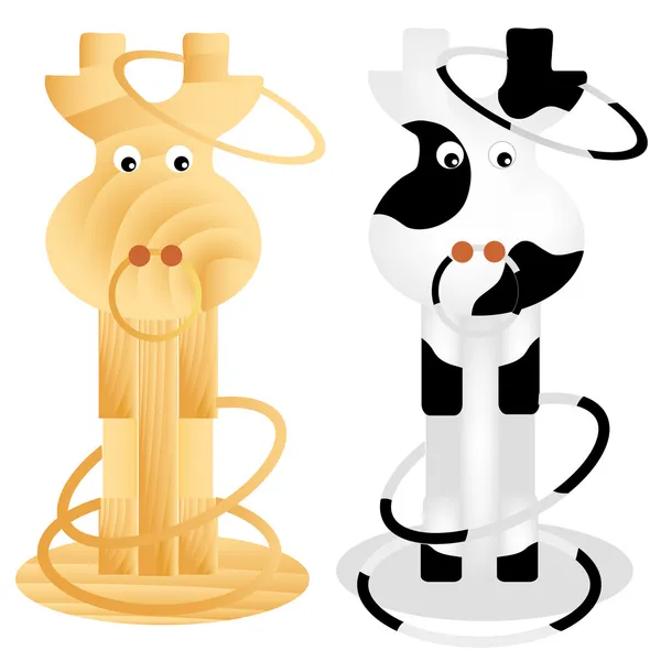 stock vector Cow quoits