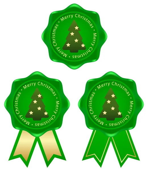 Groene frame chiristmas — Stockvector