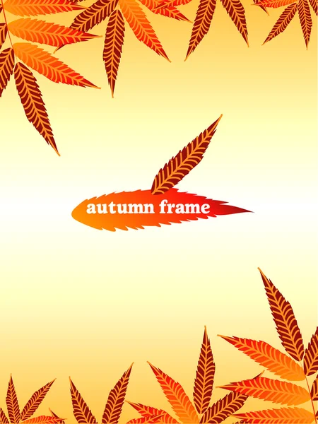Herfst frame — Stockvector