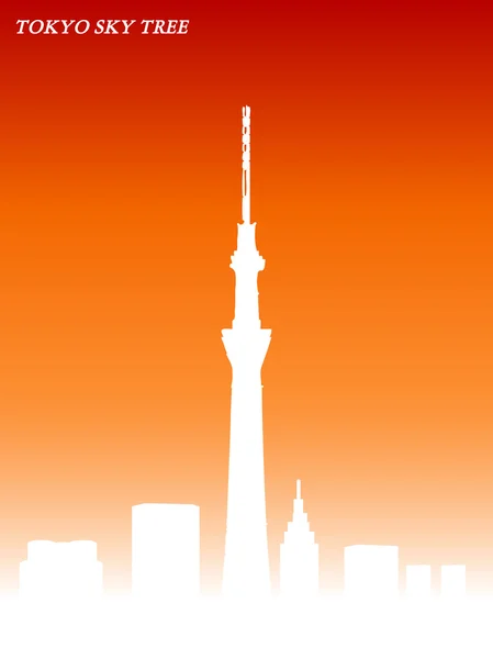 stock vector Tokyo sky tree