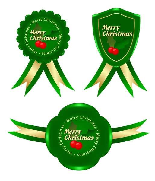 Zelený rám vánoční — Stockový vektor