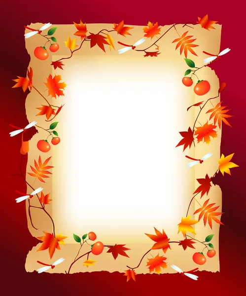 Cadre d'automne — Image vectorielle