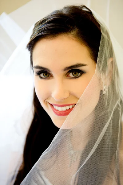 Retrato de noiva bonita — Fotografia de Stock