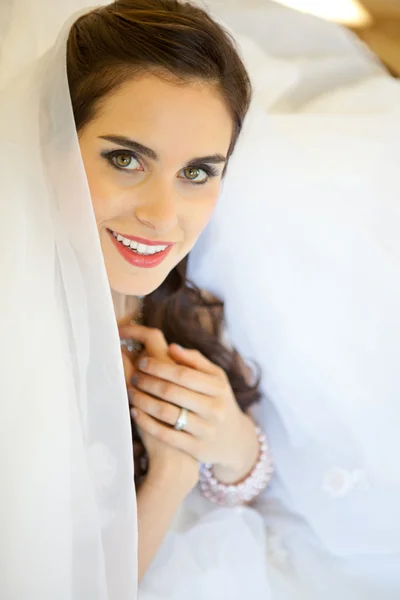 Hermoso retrato de novia — Foto de Stock