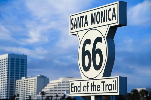 End of the trail sign in Santa — Stock Photo, Image