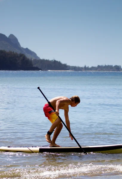 Paddle Surf Kauai — Foto Stock