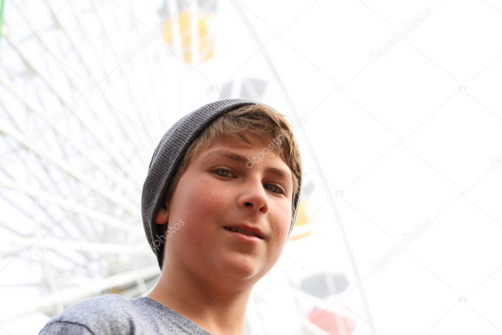 Teen and Ferris Wheel