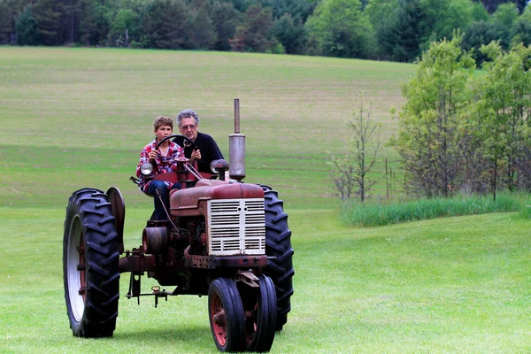 stock image Grandfather and Grandson