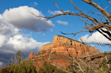 Red rock view Sedona clipart