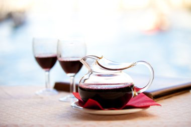 Carafe of Red wine clipart