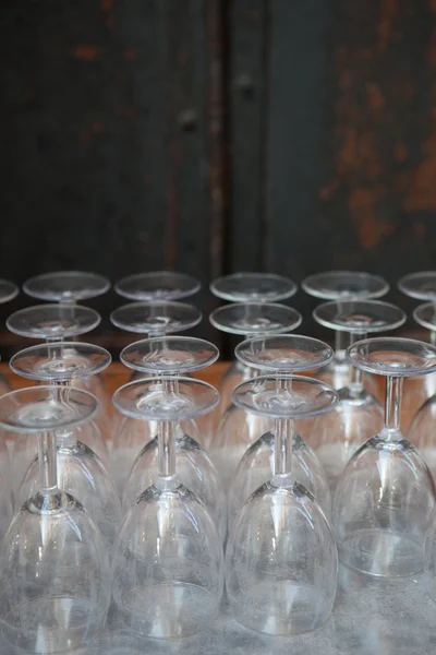 Wine glasses in italy — Stock Photo, Image
