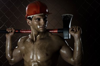 Sexy workman clipart