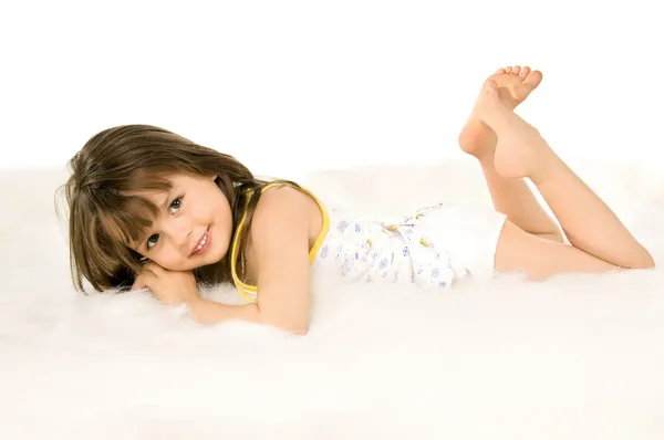 Piękna mała dziewczynka — Zdjęcie stockowe