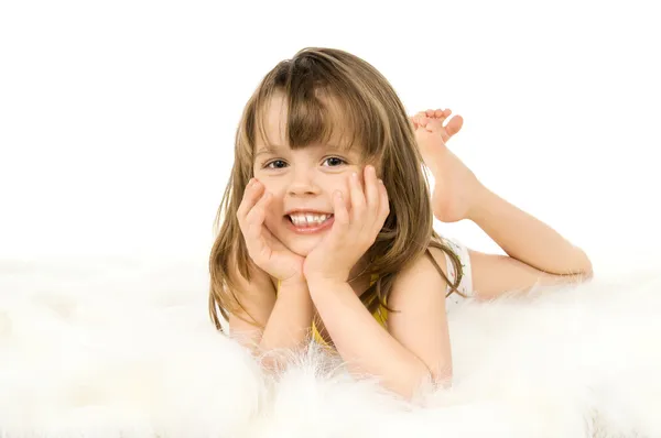Beautiful small girl — Stock Photo, Image