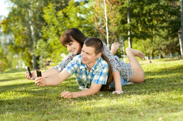 Chica y chico — Foto de Stock