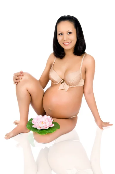 임신 한 소녀 — 스톡 사진