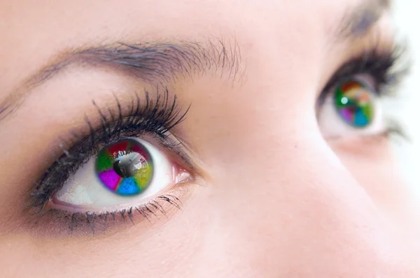 Augen vielfarbig — Stockfoto