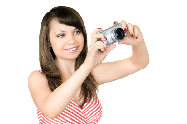 女性カメラマン — ストック写真