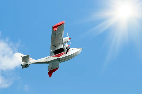 stock image Twin-engine light hydroplane